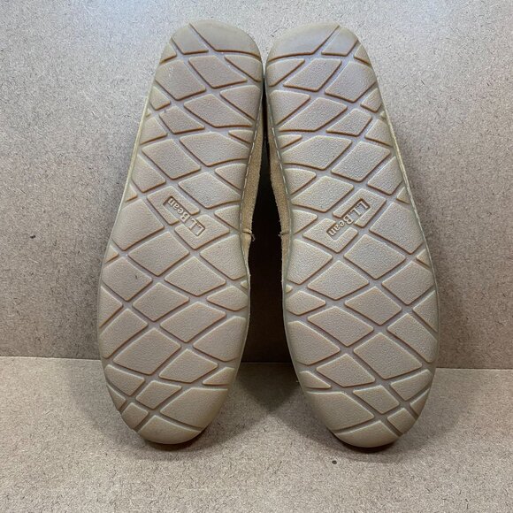 L.L. Bean Wicked Good Moccasins Mens Shearling-Lined Slippers Size 11 Brown - Picture 7 of 8